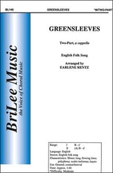 Greensleeves Two-Part choral sheet music cover
